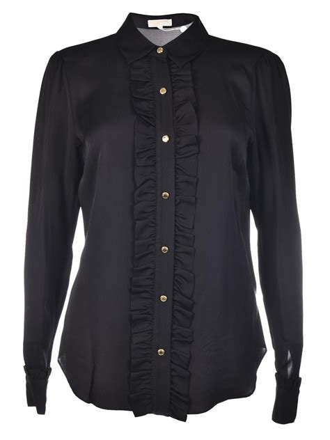 michael kors ladies shirts|michael kors women's ruffled shirts.